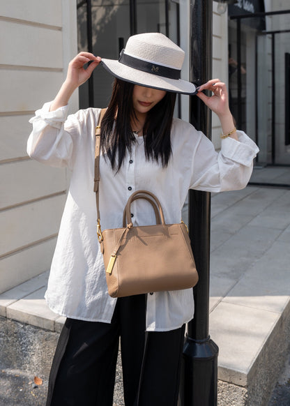 Sac Cabas Éléganza™ – Cuir Véritable & Minimalisme Urbain