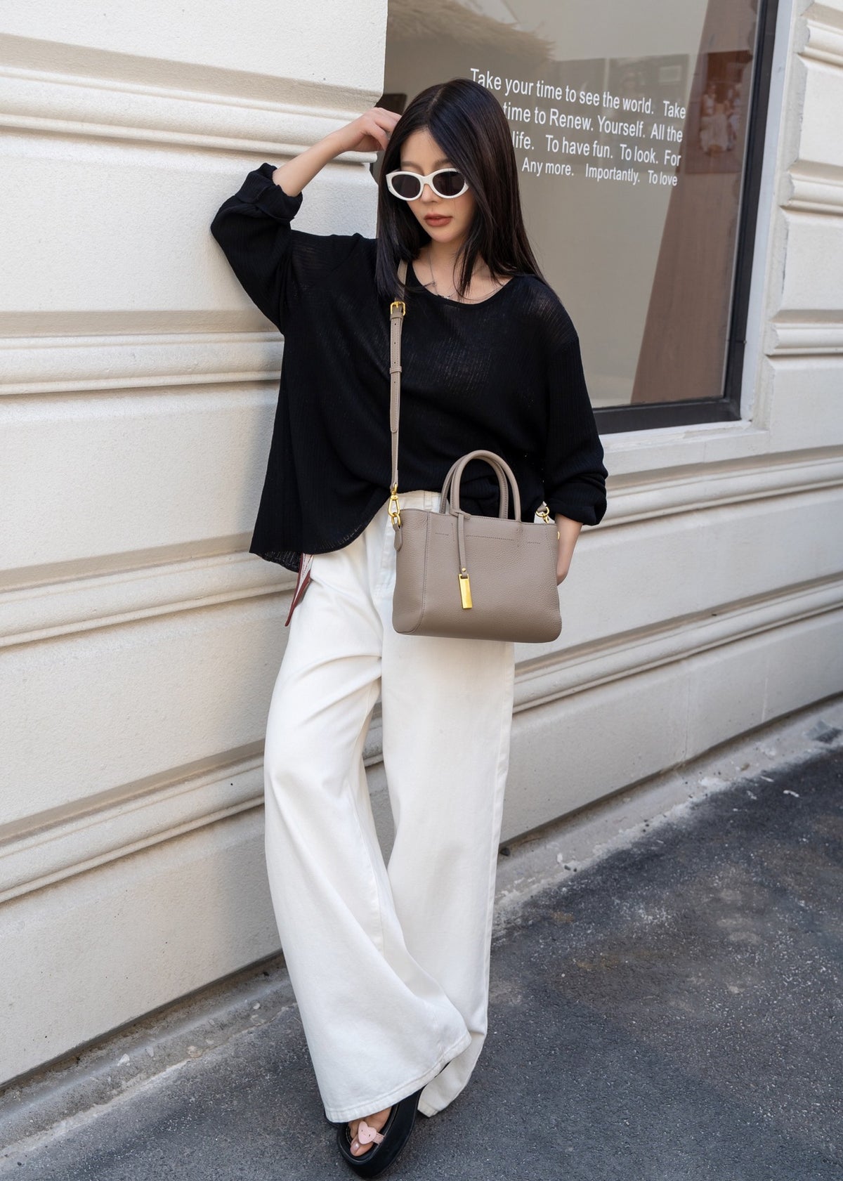 Sac Cabas Éléganza™ – Cuir Véritable & Minimalisme Urbain