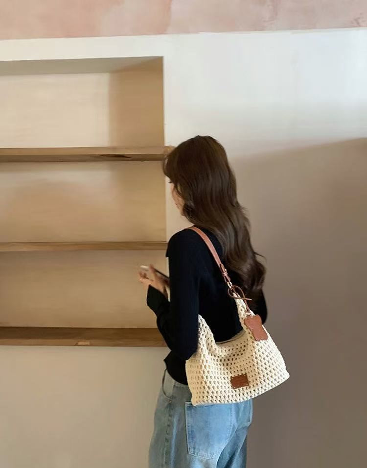 Évasion Bohème – Sac Bandoulière Tressé