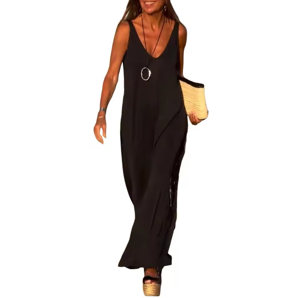 Robe Longue Élégante à Bretelles™