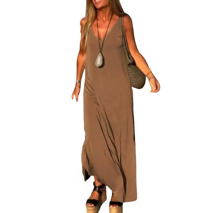 Robe Longue Élégante à Bretelles™