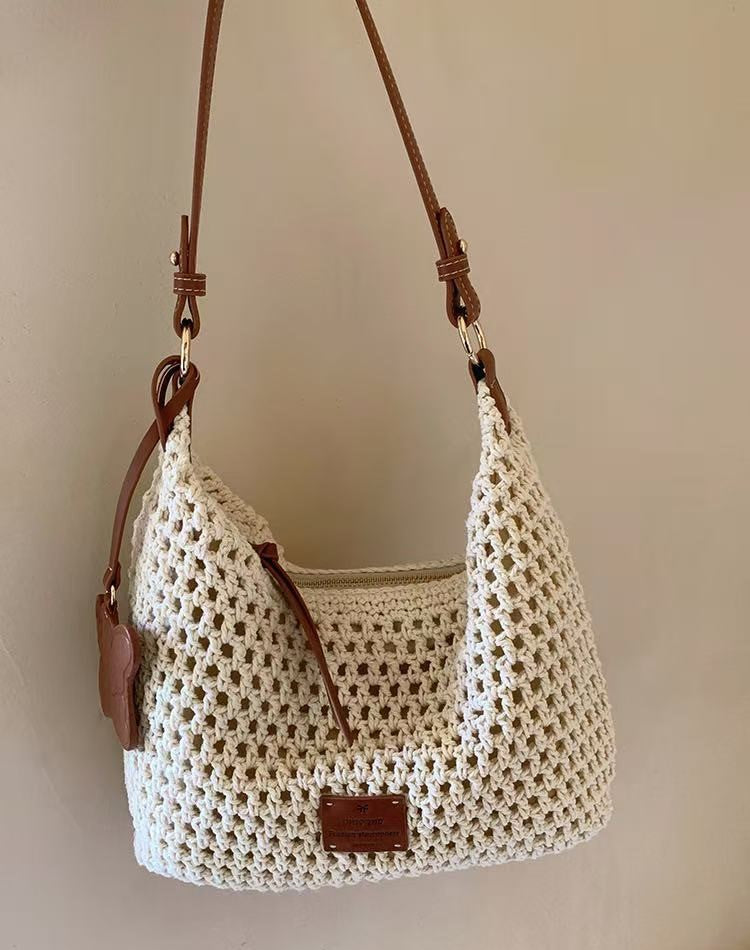 Évasion Bohème – Sac Bandoulière Tressé