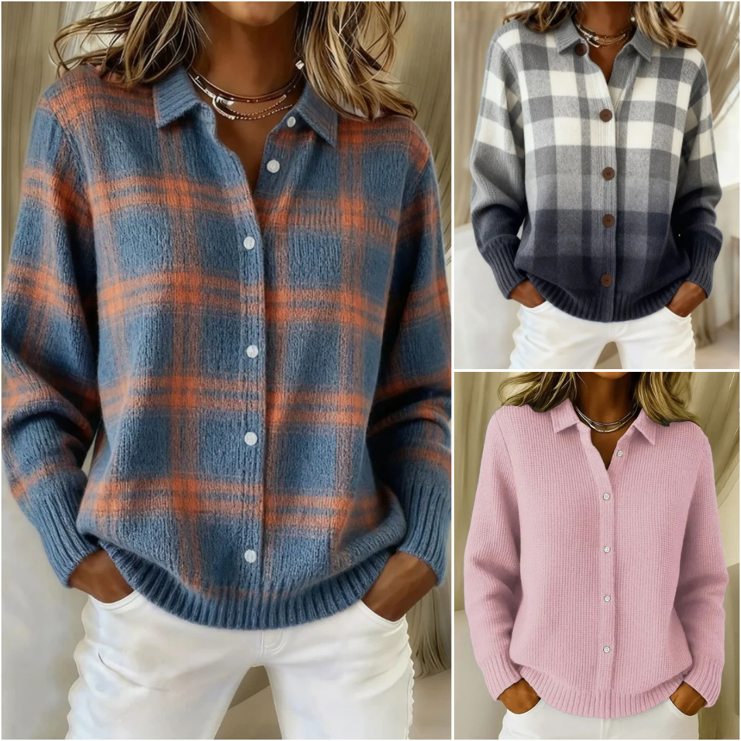 Pull Polo Vintage™ – Maille Douce & Coupe Rétro Chic