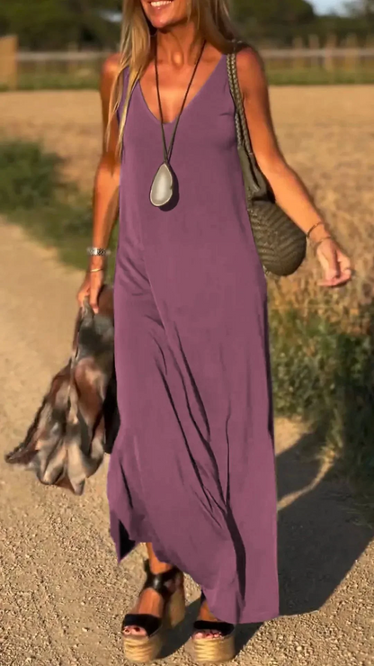 Robe Longue Élégante à Bretelles™
