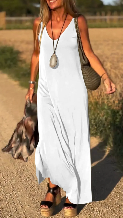 Robe Longue Élégante à Bretelles™