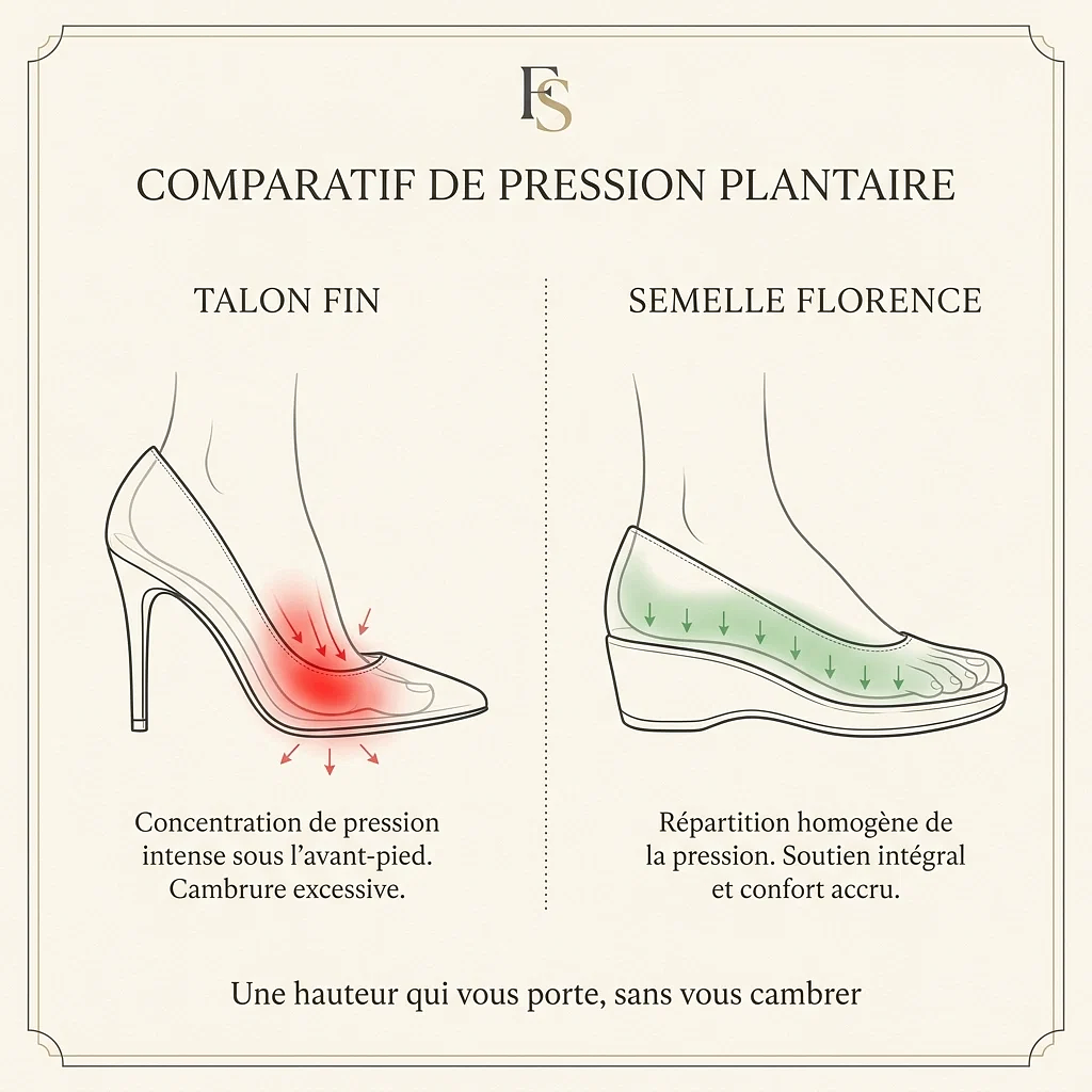 Sandales Élégance Fleurie à Semelle Compensée™