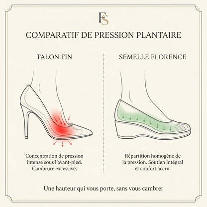 Sandales Élégance Fleurie à Semelle Compensée™