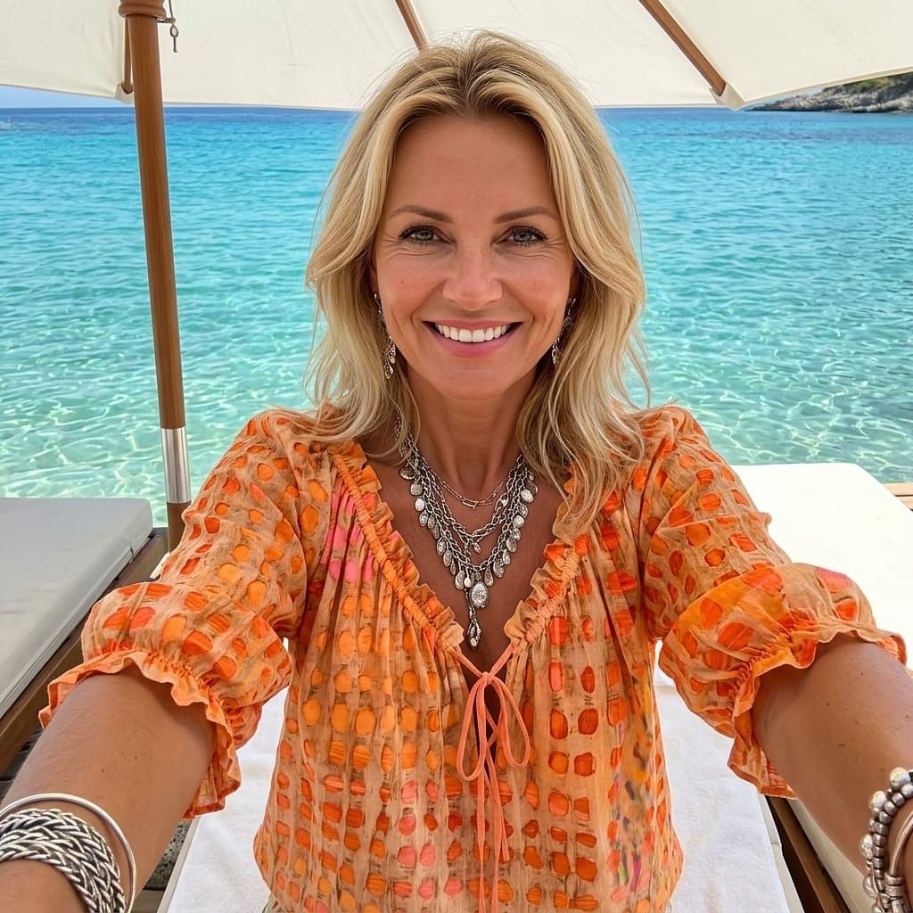Blouse Bohème Chic à Imprimé Artistique™
