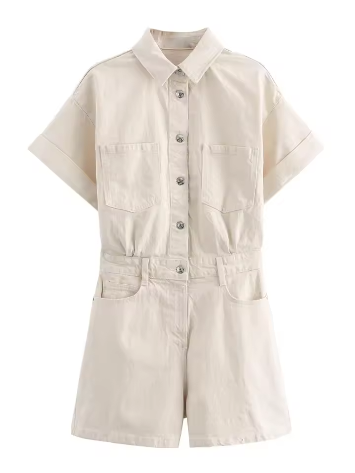 Combishort Casual Chic à Poches™