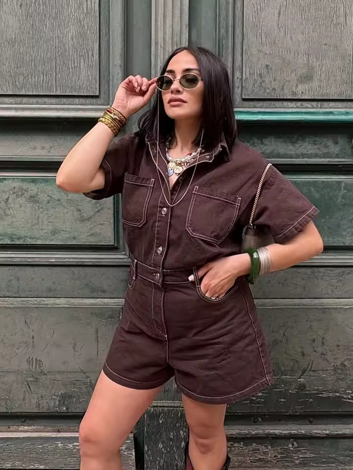 Combishort Casual Chic à Poches™