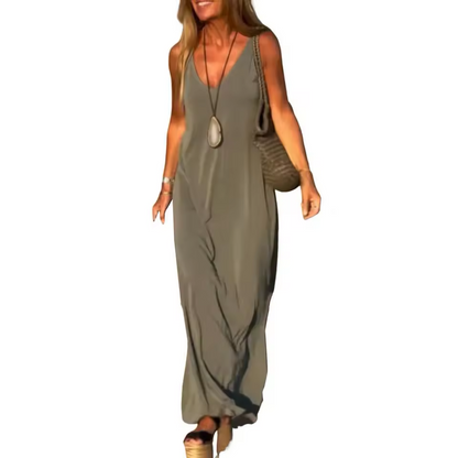 Robe Longue Élégante à Bretelles™
