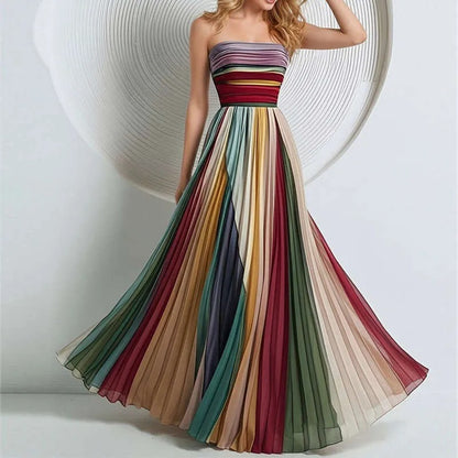Robe Longue Plissée – Élégance Pure