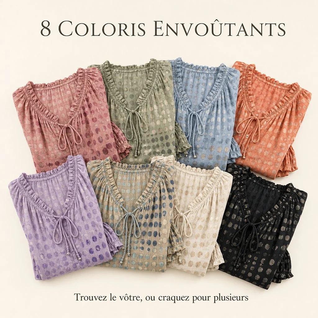Blouse Bohème Chic à Imprimé Artistique™