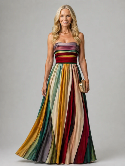 Robe Longue Plissée – Élégance Pure