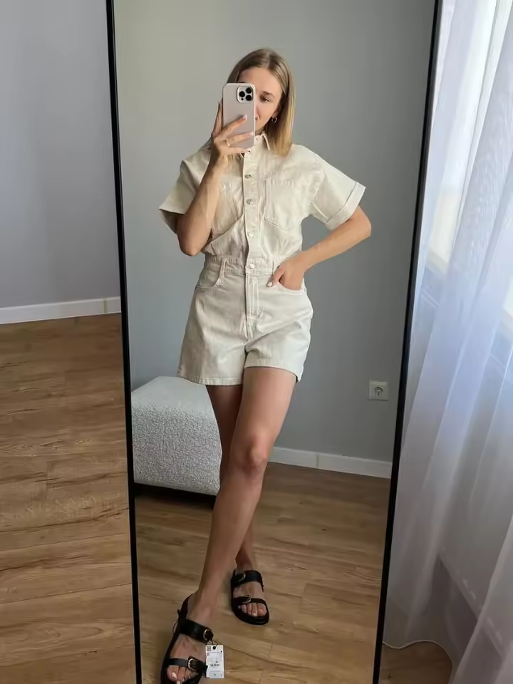Combishort Casual Chic à Poches™