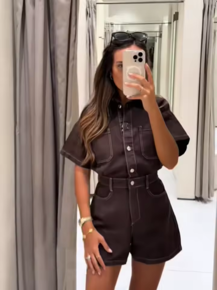 Combishort Casual Chic à Poches™