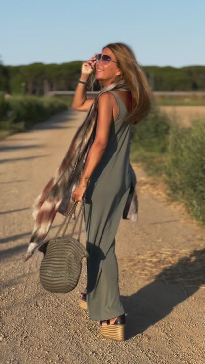 Robe Longue Élégante à Bretelles™