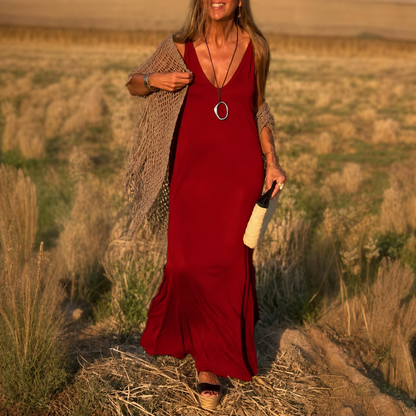 Robe Longue Élégante à Bretelles™